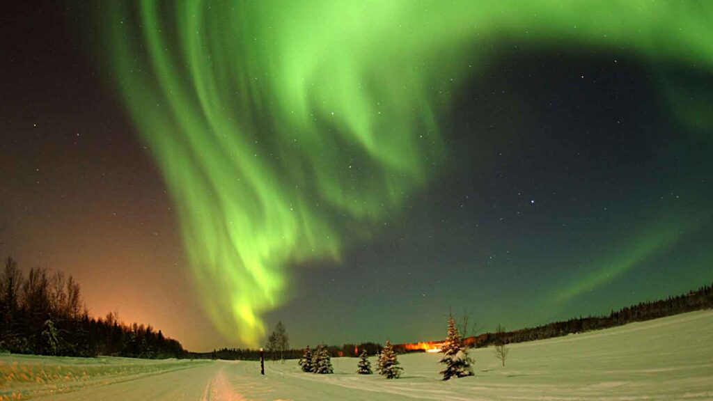 green lights in the sky over a snowy landscape Alaska Title Search: Fast, Reliable Reports from AFX Research
