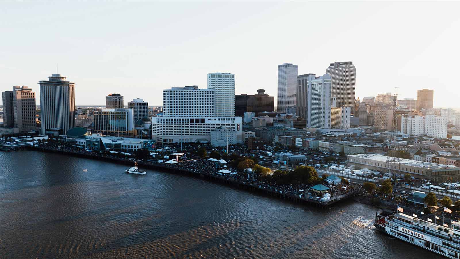 a city with a body of water Louisiana Title Search