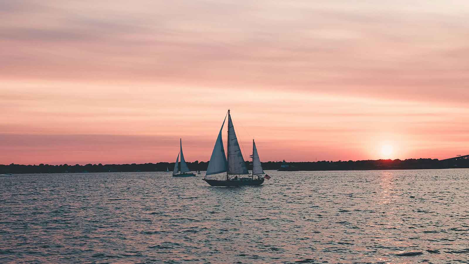 a sailboat on the water rhode island title search