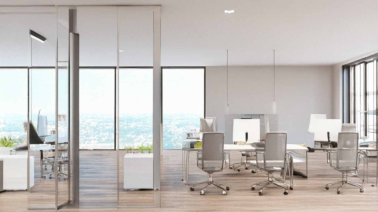 Modern office with large windows and furniture phase 1 environmental site assessment cost