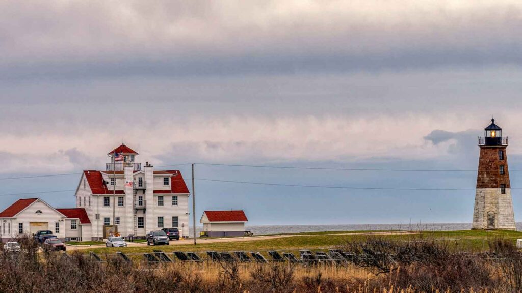 Rhode Island AI Title Search image of the lighthouse